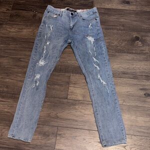 Stylish Men's Light Blue Skinny Jeans